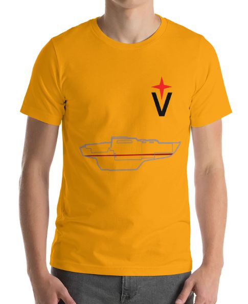 T-shirt: Albin Vega Outline (gold)